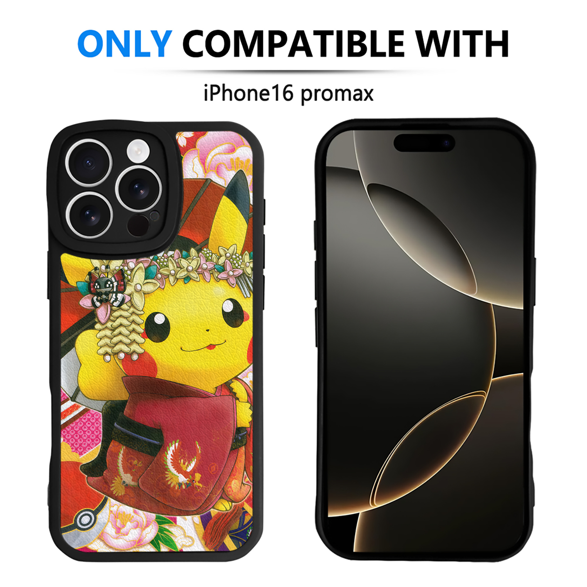 （画像用） ポケットモンスター Pokémon 【iPhone 16シリーズ対応】シリコンスマホケース（レザー調） 材質：シリコン